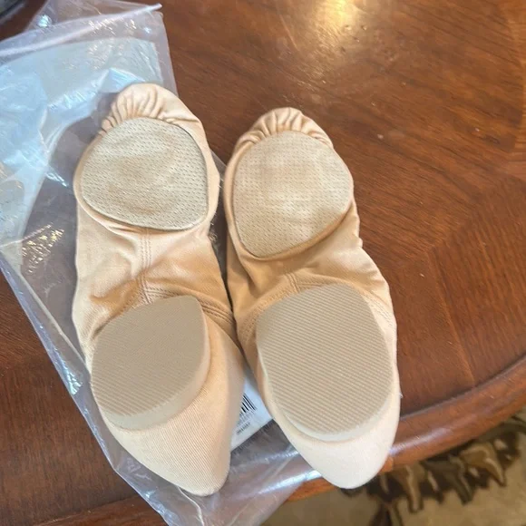 New Pair So Danca Dance Jazz Shoes - Nude - Picture 5 of 6